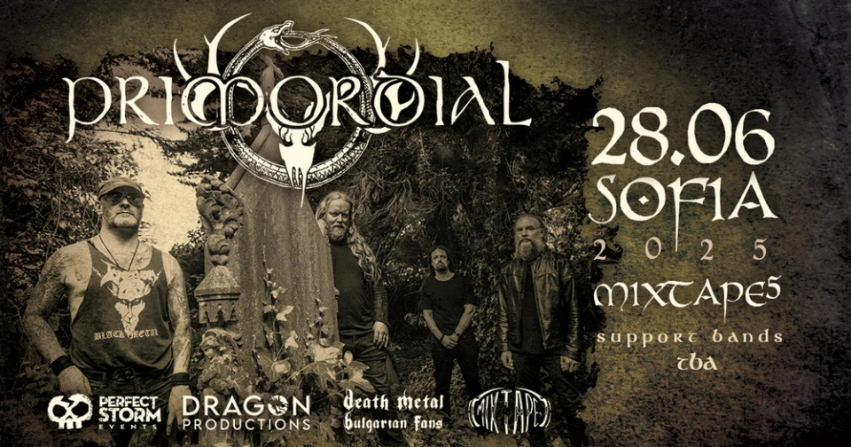 Primordial със самостоятелен концерт в София през юни