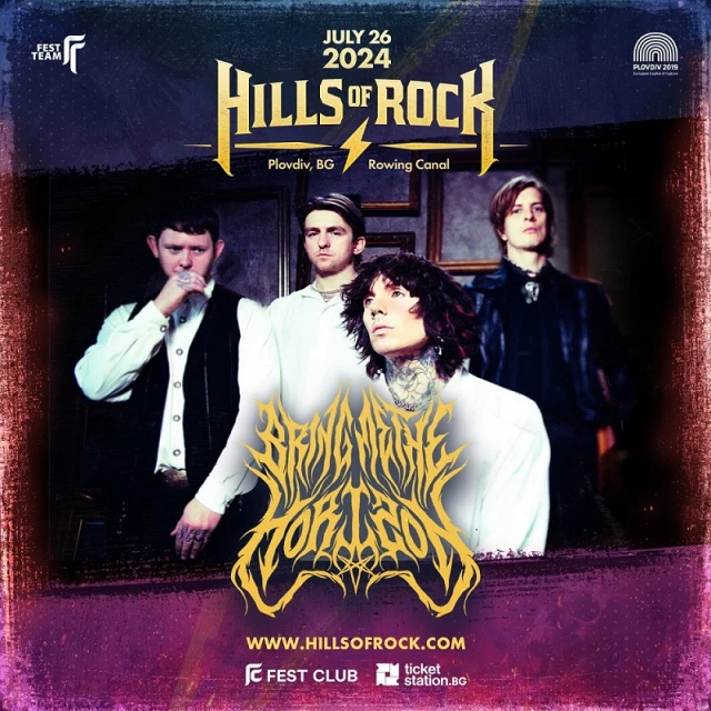 Bring Me The Horizon ще са сред хедлайнерите на HILLS OF ROCK 2024