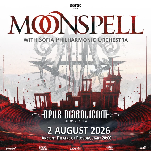 Голяма новина за ексклузивния концерт на Moonspell