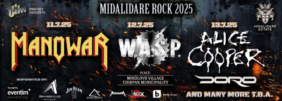 Алис Купър е третият хедлайнер на Midalidare Rock In The Wine Valley 2025