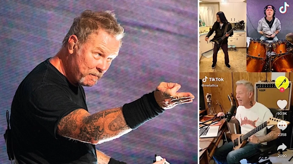 Metallica пуснаха забавно видео в TikTok, чрез което загатват за нова песен