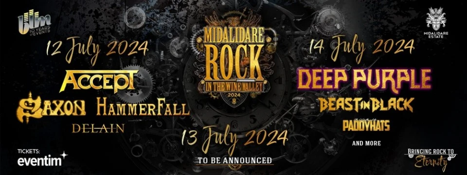 Accept, Saxon, HammerFall и Delain в афиша на Midalidare Rock In The Wine Valley 2024