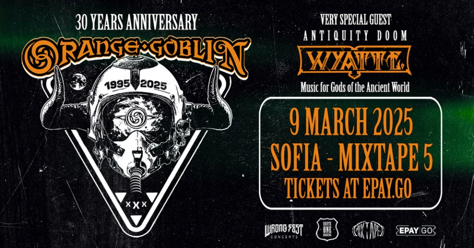 Белгийската дуум формация Wyatt E. ще открие концерта на Orange Goblin