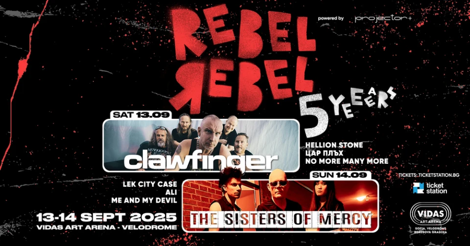 CLAWFINGER и The Sisters of Mercy идват за Rebel Rebel 5