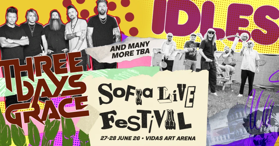 IDLES и Three Days Grace са първите потвърдени имена за Sofia Live Festival 2026