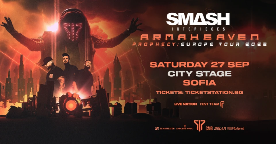 SMASH INTO PIECES с първи концерт в България през септември