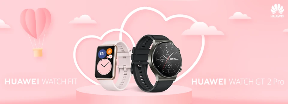 Спечели страхотните HUAWEI GT 2 Pro и HUAWEI Watch Fit. Усети пулса на любовта!