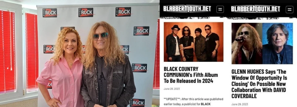 Елена Розберг, Radiocast и Z-Rock отново в Blabbermouth - с новини около Глен Хюз