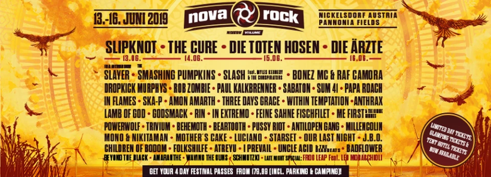 Wolfmother, Ministry, Testament и още нови имена в афиша на Nova Rock 2019
