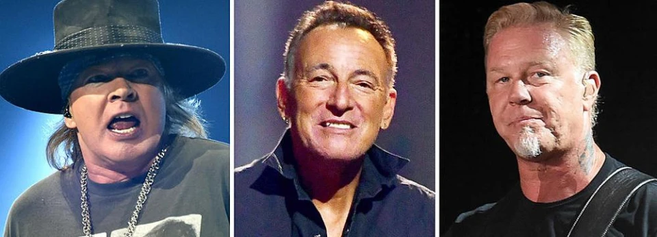 Guns N’ Roses, Bruce Springsteen и Metallica в класацията за най-печеливши музиканти за 2017