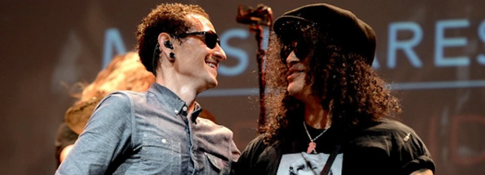 Slash е открил неиздадена колаборация с Chester Bennington